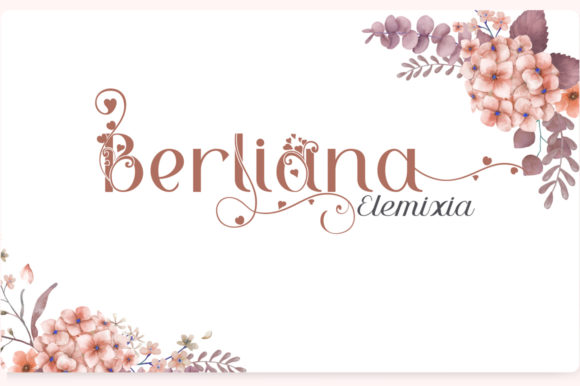 Berliana Elemixia Font for Web Design