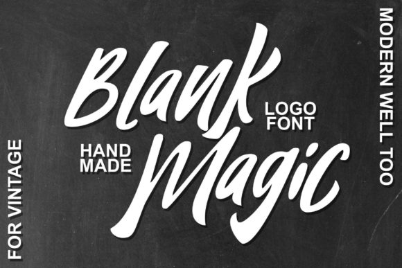Blank Magic: A Bold Display Font for Editorial Design