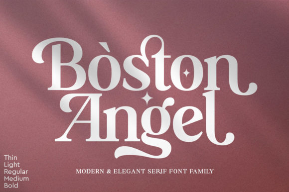 Boston Angel: A Font for Editorial Elegance