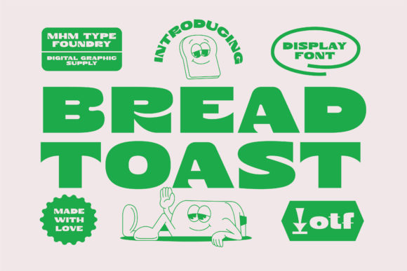 Bread Toast: A Bold Display Font for Digital Impact