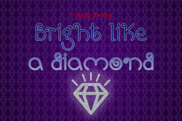 Bright Like a Diamond Font for Business Branding