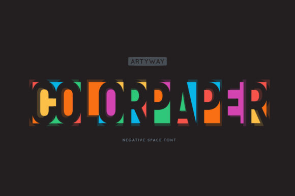 Color Paper Font for Business Branding