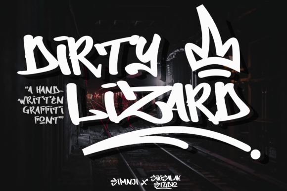 Dirty Lizard Graffiti: A Graffiti-Style Font for Creative Makers