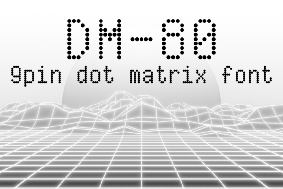 DM-80: A Font That Brings Retro Charm to Every Craft Project