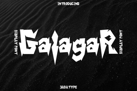 Galagar: A Bold Display Font for Editorial Design