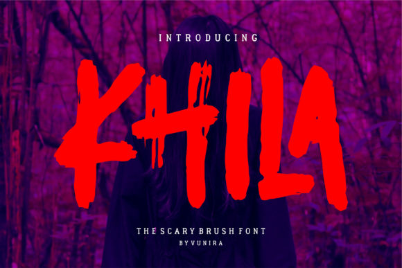 Khila Font: A Spooky Touch for Your Brand Identity