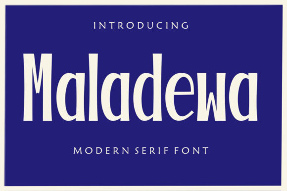 Maladewa: A Bold Display Font for Editorial Design