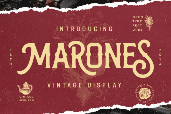 Marones: A Font That Speaks Volume