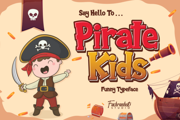 Pirate Kids Font for Web Design