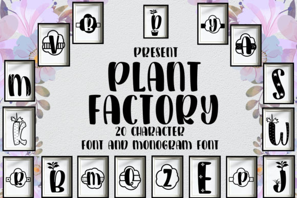Plant Factory: A Quirky Display Font for Crafters and Creators