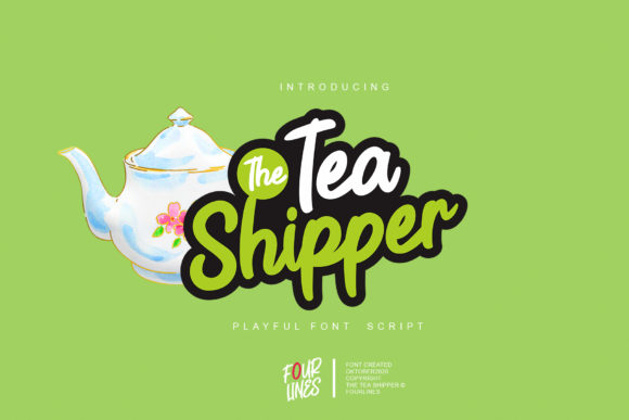 The Tea Shipper: A Playful Display Font for Editorial Design