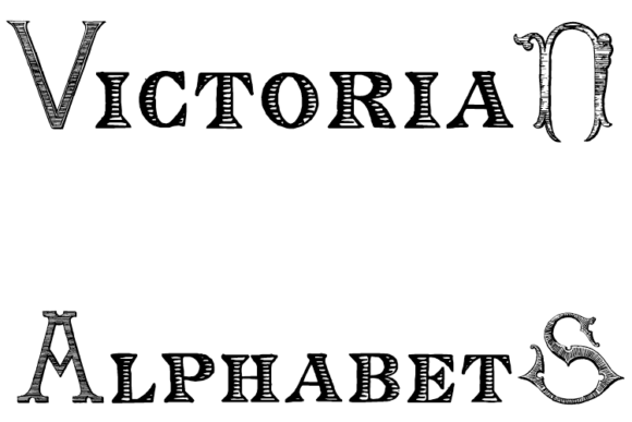 Victorian Alphabets: A Bold Display Font for Branding Projects